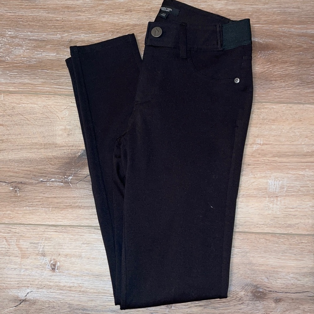 Black straight leg pant